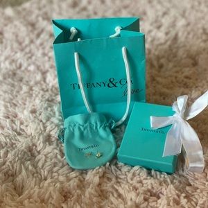 Tiffany silver mini key earrings